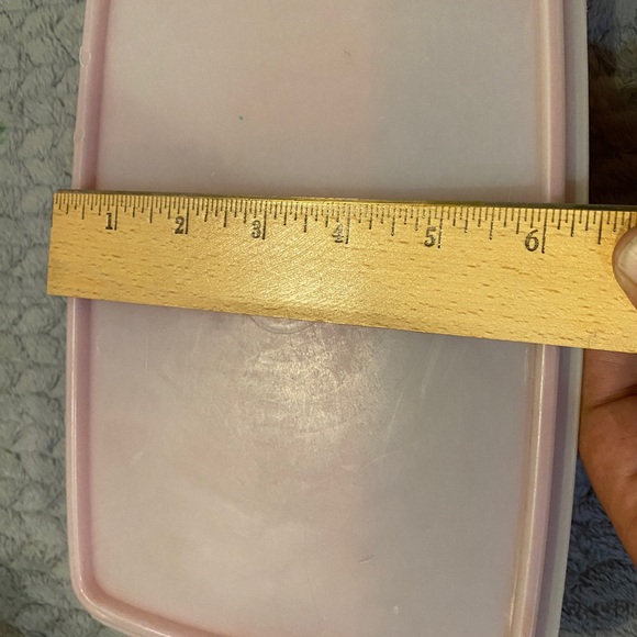 Vintage Tupperware Stow n Go 3 piece rectangle organizer in red and white - Picture 9 of 10